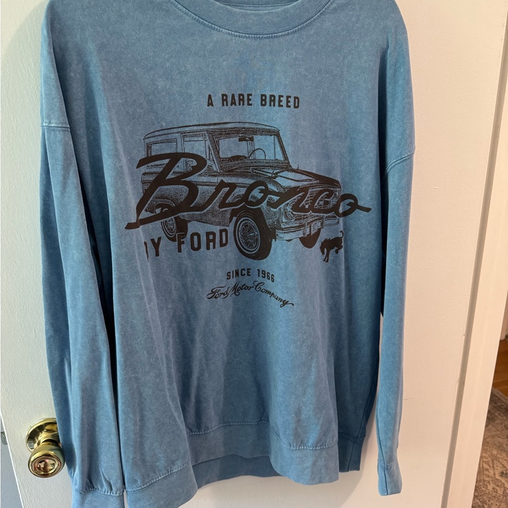 Ford Bronco Vintage Blue Sweatshirt